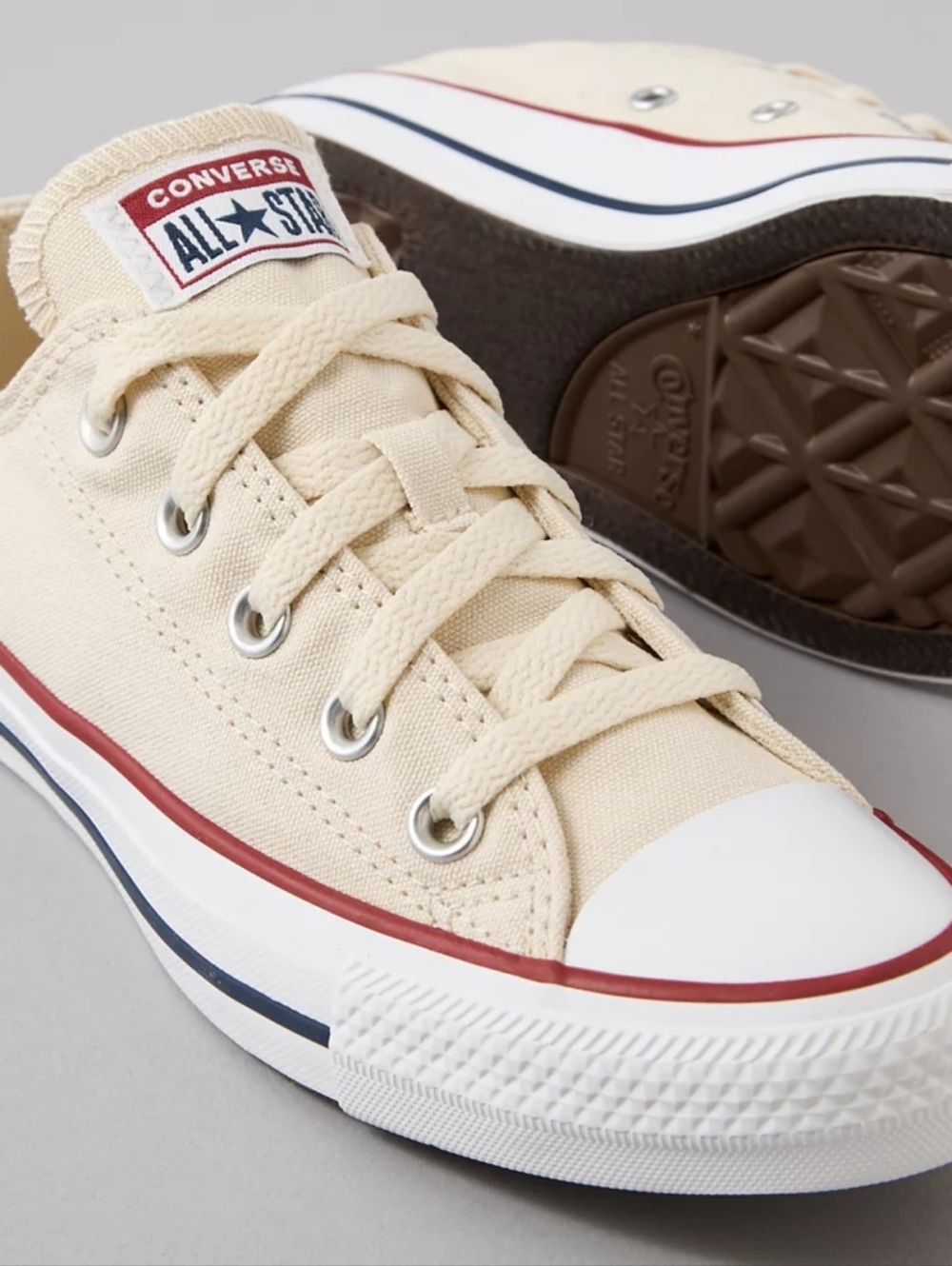 Converse All Star Low Top Sneakers in Natural Canvas